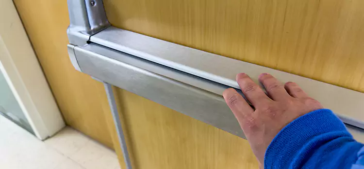 Installing a Push Bar on a Door St. Matthews